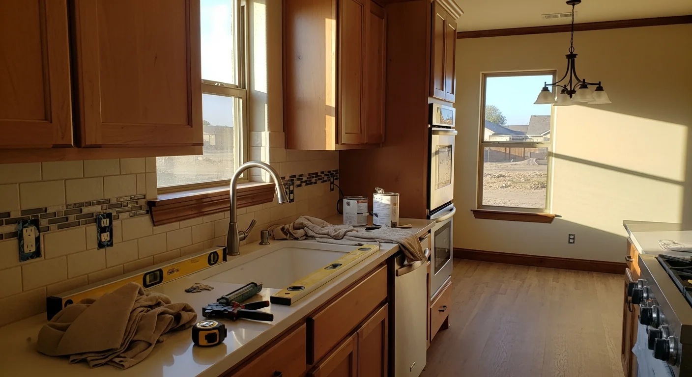 General contractor team working on home remodeling project