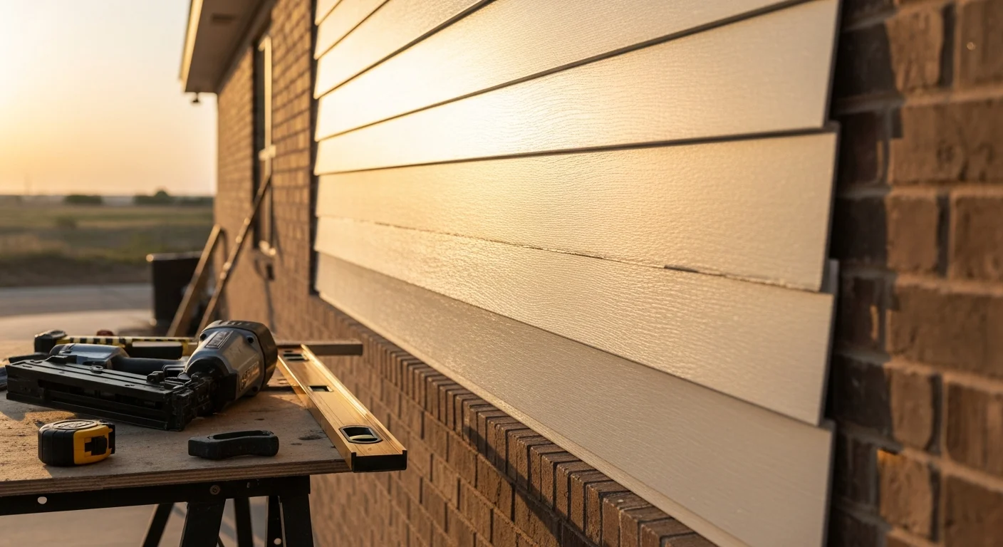 New siding and window installation on residential home exterior